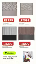 OK Furniture catalogue Page 26: Crystal Queen Upholstered Headboard €2.999,00, Violet Queen Upholstered Headboard €2.599,00