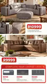 OK Furniture catalogue Page 9: 3-Piece Detroit Corner Lounge Suite €9.999,00, Trinity Coffee Table €2.199,00