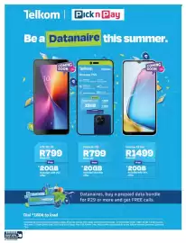 Pick n Pay catalogue Page 10: Hisense T6 Pro €1.499,00, HTC E8 Life €799,00