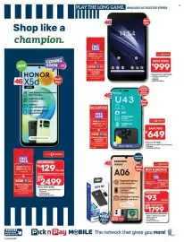 Pick n Pay catalogue Page 2: Hisense U43 32GB €649,00, Samsung Galaxy A06 €379,00