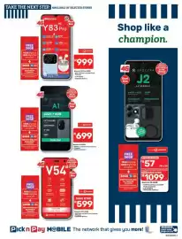 Pick n Pay catalogue Page 3: Vodacom V54 32GB €599,00, Hisense Y83 Pro €999,00