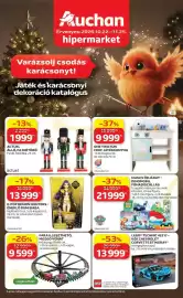 Auchan akciós újság Oldal 1: K-POP DEMON HUNTERS – ÉNEKLŐ RUMI BABA €13.999,00, ONE TWO FUN CHEF JÁTÉKKONYHA €9.999,00