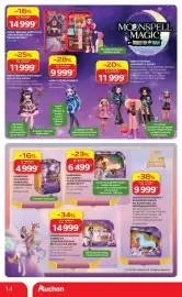 Auchan akciós újság Oldal 14: UNIKORNIS AKADÉMIA – UNIKORNIS PLÜSSFIGURA €4.999,00, Monster High baba €9.999,00