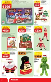 Auchan akciós újság Oldal 2: ONE TWO FUN KARÁCSONYI VONATSZETT €6.999,00, ONE TWO FUN ÉPÍTS ÜNNEPET JÁTÉKSZETT €599,00