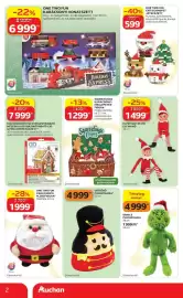 Auchan akciós újság Oldal 2: ONE TWO FUN KARÁCSONYI VONATSZETT €6.999,00, ONE TWO FUN ÉPÍTS ÜNNEPET JÁTÉKSZETT €599,00