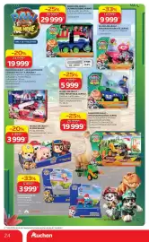 Auchan akciós újság Oldal 24: MANCS ŐRJÁRAT – RHUBARB FIGURA ÉS JÁRMŰ €9.999,00, Mancs Őrjárat plüssfigura €3.999,00