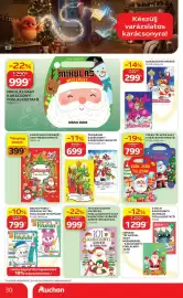 Auchan akciós újság Oldal 30: Óvodások Karácsony – Karácsonyi kifestő €699,00, KARÁCSONYI SZÍNEZŐ VAGY MESÉS KIFESTŐ €399,00