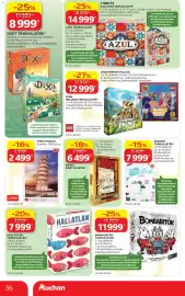 Auchan akciós újság Oldal 36: BOMBAIRTÓK TÁRSASJÁTÉK €11.999,00, TREFL Puzzle €2.499,00