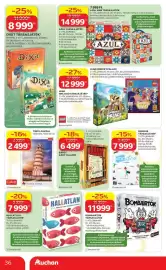 Auchan akciós újság Oldal 36: BOMBAIRTÓK TÁRSASJÁTÉK €11.999,00, TREFL Puzzle €2.499,00