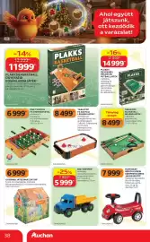 Auchan akciós újság Oldal 38: TABLETOP FA ASZTALI BILIÁRD JÁTÉK €8.499,00, ONE TWO FUN FA CSOCSÓASZTAL €6.999,00