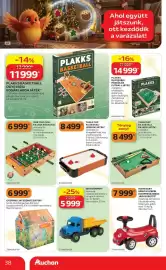Auchan akciós újság Oldal 38: TABLETOP FA ASZTALI BILIÁRD JÁTÉK €8.499,00, ONE TWO FUN FA CSOCSÓASZTAL €6.999,00