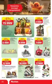 Auchan akciós újság Oldal 48: VILÁGÍTÓ KARÁCSONYI JÁTÉKBOLT ÉLETKÉP €15.999,00, VILÁGÍTÓ, MOZGÓ FALU €16.999,00