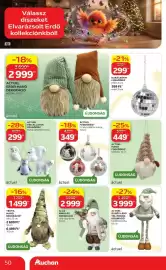 Auchan akciós újság Oldal 50: Álló Mikulás Dekoráció €2.999,00