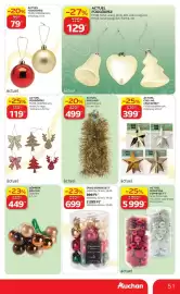 Auchan akciós újság Oldal 51: ACTUEL CSILLAG CSÚCSDÍSZ €399,00, ACTUEL Műanyag Gömbszett €5.999,00