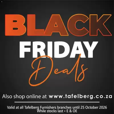 Tafelberg Furnishers (valid until 25-10)