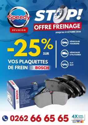 Speedy (valable jusqu'au 31-10)
