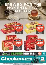 Checkers catalogue week 43 Page 1: Joko Pure Rooibos Tea Bags €39,99, Joko Strong Quality Tea Bags €49,99