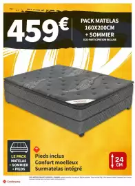 Catalogue Conforama page 13: Pack matelas 160x200cm + sommier €459,00