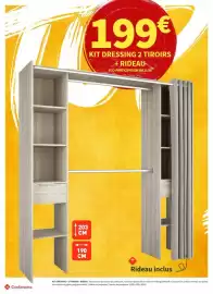 Catalogue Conforama page 14: Chêne - kit dressing 2 tiroirs rideau €199,00