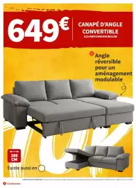 Catalogue Conforama page 2: Canapé d'angle convertible €649,00
