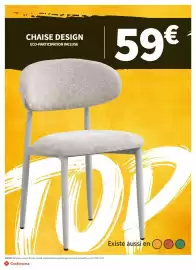 Catalogue Conforama page 6: Chaise design €59,00