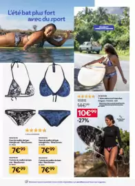 Catalogue Decathlon page 2: Decathlon - haut de mallot de baln trianglebleu- nina borneo €7,99