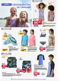 Catalogue Decathlon page 4: Decathlon - t-shirt anti uv surf enfant €6,99, Decathlon - short de bain sunset garcon-100 €7,99