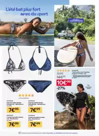 Catalogue Decathlon page 7: Decathlon - haut de maillot de bain triangle bleu - nina borneo €7,99