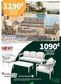 Catalogue Conforama page 13: Canape à places +2 fauteuils + table basse €1.190,00