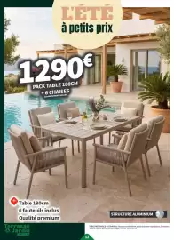 Catalogue Conforama page 14: Table 180cm 6 taqueus inclus qualité premium €1.290,00