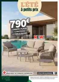 Catalogue Conforama page 15: Canape 2 places +2 fauteuils +2 tapless basses €790,00