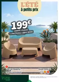 Catalogue Conforama page 6: Facile - canapé 2 places + 2 fauteuils + table basse €199,00