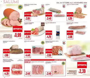 Volantino Pan Pagina 10: Speck Alto Adige IGP €4,49, Mortadella con pistacchi Bologna IGP €0,99