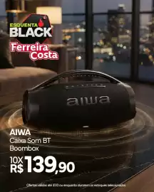 Encarte Ferreira Costa Página 5: Aiwa caixa som bt boombox €139,90