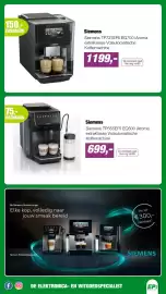 EP folder Pagina 5: Siemens TP727EF6 EQ700 iAroma €1.199,00, Siemens TP555EF5 EQ500 iAroma €699,00