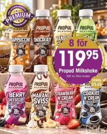 EKO reklamblad vecka 43 Sida 1: Propud milkshake €119,95