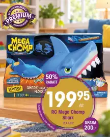 EKO reklamblad vecka 43 Sida 6: EKO STO STORMARKNAD PREMIUM PREMIUM-KUND * MEGA CHOMP R/C SHARK MOVES LIKE A REAL SHARK