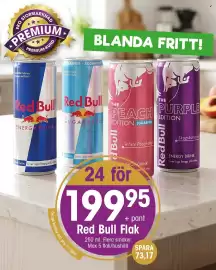 EKO reklamblad vecka 43 Sida 3: Red Bull Flak €199,95