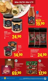 Lidl reklamblad vecka 44 Sida 10: Gelatelli glasspraliner €17,90, Dulano selection lufttorkad salami €24,90