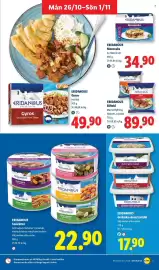 Lidl reklamblad vecka 44 Sida 13: Eridanous smårätter €22,90, Eridanous bifteki €89,90