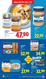 Lidl reklamblad vecka 44 Sida 14: Eridanous mandlar med ostsmak €34,90, Eridanous kakor med glasyr €32,90