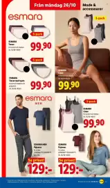 Lidl reklamblad vecka 44 Sida 16: Esmara trosor med spets €99,90, Esmara Linne €99,90