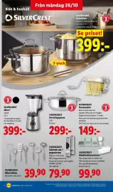 Lidl reklamblad vecka 44 Sida 17: Silvercrest köksredskap €39,90, Silvercrest multifunktionsskärare €99,90