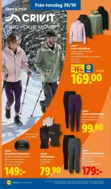 Lidl reklamblad vecka 44 Sida 24: Crivit fodrade funktionsbyxor €179,00, Crivit thermo-funktionstights €99,90
