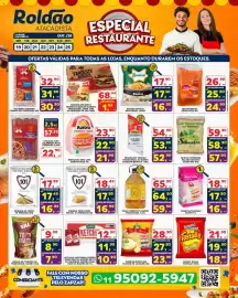 Folheto Roldão semana 43 Página 1: Linguiça tipo calabresa reta €22,90, Batata Rústica €16,90