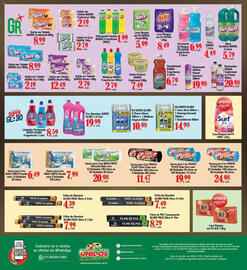 Encarte Supermercados Unidos Página 12: Amacianete de Roupas Pelouche Fragrâncias €6,99, Kit super globo €10,98