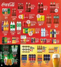Encarte Supermercados Unidos Página 10: Fanta laranja, guaraná ou sprite zero açúcar €3,19, Cerveja estrella galicia €6,99