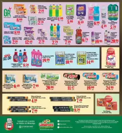 Encarte Supermercados Unidos Página 12: Amacianete de Roupas Pelouche Fragrâncias €6,99, Kit super globo €10,98