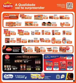 Encarte Supermercados Unidos Página 3: Linguiça Queijo Coalho Seara Churrasco €17,99, Presunto cozido €3,49