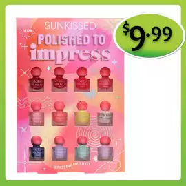Shiploads catalogue Page 4: Sunkissed Polished to Impress 12 Piece Nail Polish Set €9,99